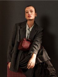 Sweter polo z domieszką wełny - szary. Szare swetry klasyczne damskie Sinsay, l, z wełny, bez kołnierzyka. Za 59.99 zł.