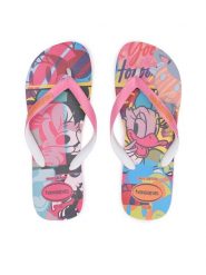 Havaianas Japonki 41235005217 Różowy. Czerwone klapki damskie Havaianas, bez wzorów, z gumy, bez obcasa. Za 59.99 zł.