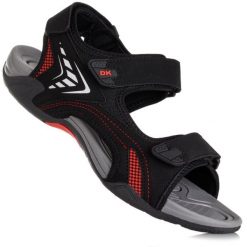 Sandały męskie sportowe DK CIKO. Czarne sandały męskie DK, z materiału, bez zapięcia. Za 119.00 zł.