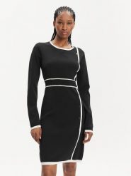 Silvian Heach Sukienka codzienna PGA22128VE Czarny Slim Fit. Czarne sukienki damskie Silvian Heach, na co dzień, xs, bez wzorów, z wiskozy, bez kołnierzyka, bez ramiączek, proste. Za 739.99 zł.