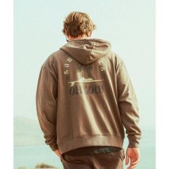 Bluza Oxbow Sandwaves Zip Pebble. Bluzy bez kaptura męskie Oxbow. Za 317.25 zł.