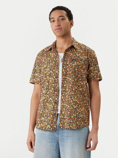 RVCA Koszula Micro Garden AVYWT00519 Kolorowy Regular Fit. Koszule męskie RVCA, m, bez wzorów, z wiskozy, bez kołnierzyka, bez ramiączek. Za 183.99 zł.