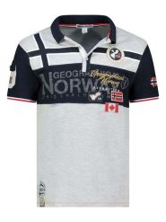 Geographical Norway Koszulka polo "Karadock" w kolorze szarym rozmiar: S. Szare koszulki polo męskie Geographical Norway, s, bez wzorów, z bawełny, bez ramiączek. Za 78.84 zł.
