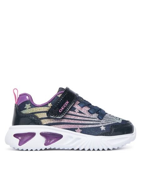 Geox Sneakersy J Assister Girl J56E9B 0ASKN C4269 M Granatowy. Niebieskie buty sportowe dziewczęce Geox, bez wzorów, z meshu, bez zapięcia. Za 249.99 zł.