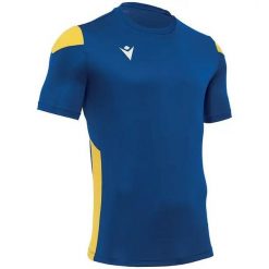 Koszulka Macron Polis. Niebieskie bluzki sportowe damskie Macron, m, bez wzorów, z materiału, bez ramiączek. Za 144.50 zł.