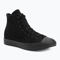 Trampki Converse Chuck Taylor All Star Hi Suede Faux Fur. Czarne trampki i tenisówki damskie Converse, bez wzorów. Za 259.99 zł.