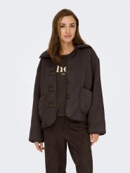 JDY Kurtka polarowa "Noella" w kolorze brązowym rozmiar: M/L. Brązowe kurtki damskie JDY, l, bez wzorów, z polaru, bez kaptura. Za 224.95 zł.