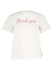 Maloja Koszulka "MurkarspitzeM." w kolorze kremowym rozmiar: XL. Brązowe t-shirty damskie Maloja, xl, bez wzorów, z bawełny, bez kołnierzyka. Za 122.96 zł.