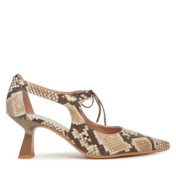 Czółenka Hispanitas. Brązowe czółenka damskie Hispanitas, bez wzorów, bez obcasa. Za 599.99 zł.