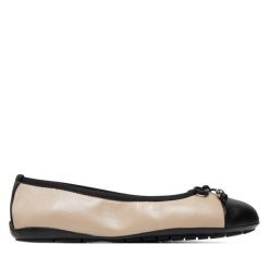 Baleriny Caprice. Brązowe baleriny damskie Caprice, bez wzorów, bez obcasa. Za 219.99 zł.