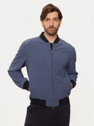 Boss Kurtka bomber Nolwin 50433876 Granatowy Slim Fit. Niebieskie kurtki męskie Boss, m, bez wzorów, z syntetyku, bez kaptura. Za 2,229.00 zł.