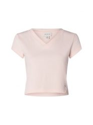 Calvin Klein Jeans Koszulka Kobiety Bawełna różowy, S. Czerwone t-shirty damskie Calvin Klein Jeans, s, bez wzorów, z bawełny, bez kołnierzyka. Za 89.95 zł.