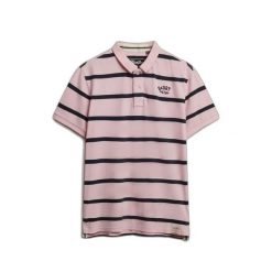 Koszulka polo w paski Superdry Vintage. Czerwone koszulki polo męskie Superdry., m, bez wzorów, z jeansu, bez ramiączek. Za 246.85 zł.