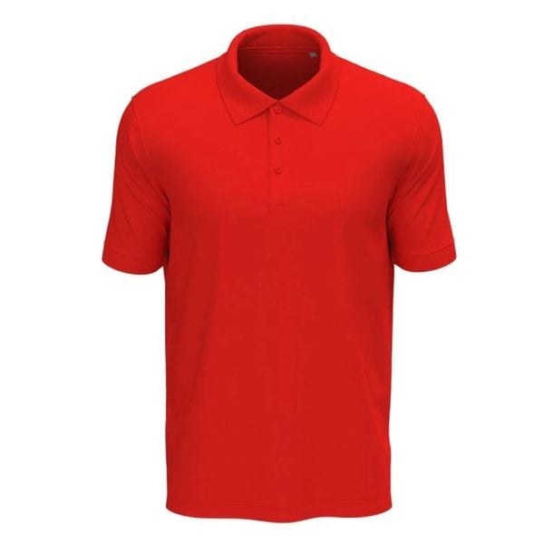 Męska Koszulka Polo Lux. Czerwone koszulki polo męskie Stedman, m, bez wzorów, z bawełny, bez ramiączek. Za 79.99 zł.