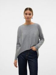 Vero Moda Sweter w kolorze szarym rozmiar: S. Szare swetry klasyczne damskie Vero Moda, s, z włókna, bez kołnierzyka. Za 61.60 zł.
