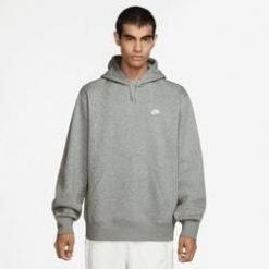 Bluza sportowa męska Nike Club. Białe bluzy sportowe męskie Nike, bez wzorów, z bawełny, klasyczne, bez kołnierzyka, bez ramiączek. Za 383.00 zł.
