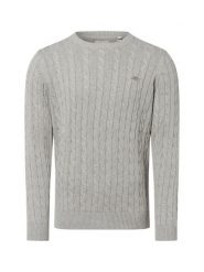 Gant Sweter Mężczyźni Bawełna srebrny, M. Szare swetry męskie Gant, m, bez wzorów, z bawełny, bez kołnierzyka. Za 699.95 zł.