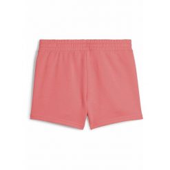 Damskie szorty z małym logo No. 1 ESS 4'' PUMA Peach Frost Red. Czerwone spodenki sportowe damskie Puma, bez wzorów, eleganckie. W wyprzedaży za 94.00 zł.