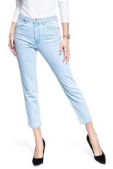 SPODNIE DAMSKIE WRANGLER RETRO STRAIGHT BALLAD BLUE W22AJHXA3 112127790. Niebieskie spodnie materiałowe damskie Wrangler, bez wzorów, z jeansu, retro. Za 199.99 zł.