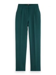 Scotch & Soda Spodnie w kolorze morskim rozmiar: W31/L32. Niebieskie spodnie materiałowe damskie Scotch & Soda, bez wzorów, z materiału, z podwyższonym stanem. Za 152.98 zł.