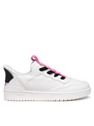 Geox Sneakersy J65NSA 05415 C0563 D Biały. Białe buty sportowe dziewczęce Geox, bez wzorów, ze skóry, bez zapięcia. Za 219.99 zł.