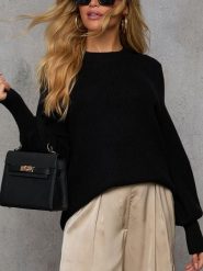 LA Angels Sweter w kolorze czarnym rozmiar: L. Czarne swetry klasyczne damskie LA Angels, l, bez kołnierzyka. Za 152.99 zł.