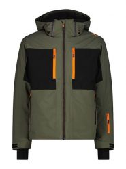 CMP Kurtka narciarska w kolorze oliwkowo-czarnym rozmiar: 56. Brązowe kurtki narciarskie i snowboardowe damskie CMP, bez wzorów, bez kaptura, narciarskie. Za 407.53 zł.