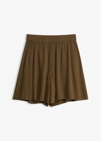 Szorty plażowe z lejącej wiskozy. Czerwone szorty damskie bonprix, bez wzorów, z wiskozy. Za 72.99 zł.