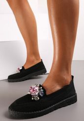 Czarne Wsuwane Tenisówki Siateczkowe z Kryształami Sealah. Czarne trampki i tenisówki damskie Renee, bez wzorów. Za 49.99 zł.