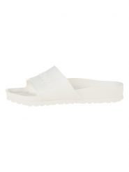 Birkenstock Klapki "Barbados" w kolorze białym rozmiar: 37. Białe klapki damskie Birkenstock, bez wzorów, bez obcasa. Za 188.85 zł.
