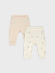 Spodnie dresowe 2 pack - kremowy. Białe spodnie sportowe damskie Sinsay, m, z dresówki. Za 19.99 zł.