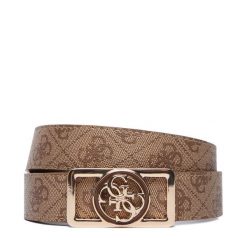 Pasek Guess. Brązowe paski damskie Guess, z aplikacjami. Za 234.99 zł.