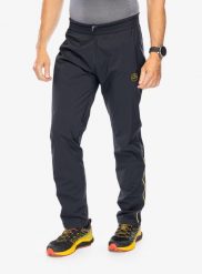Spodnie do biegania męskie La Sportiva Drizzle Overpant. Czarne spodnie materiałowe męskie La Sportiva, bez wzorów. Za 599.49 zł.
