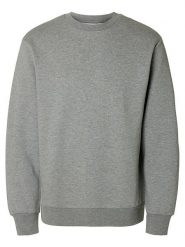 SELECTED HOMME Bluza w kolorze szarym rozmiar: M. Szare bluzy bez kaptura męskie Selected Homme, m, z bawełny. Za 87.81 zł.