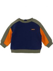 Levi's Kids Bluza w kolorze granatowo-pomarańczowo-oliwkowym rozmiar: 140. Brązowe bluzy i bluzki niemowlęce Levi's Kids, bez wzorów, z bawełny, bez ramiączek, bez kaptura. Za 122.96 zł.