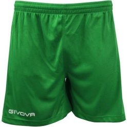 Spodenki krótkie Givova One zielone. Zielone szorty męskie Givova, bez kołnierzyka. Za 31.97 zł.