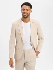 Finshley & Harding London kurtka modułowa Mężczyźni Slim Fit beżowy, 48. Brązowe kurtki męskie Finshley & Harding London, m, bez wzorów, eleganckie, bez kaptura. Za 799.95 zł.