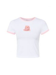 Noisy May Koszulka Kobiety Bawełna biały, M. Białe t-shirty damskie Noisy may, m, bez wzorów, z bawełny, bez kołnierzyka. Za 99.95 zł.