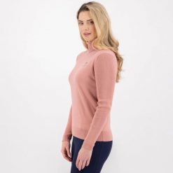 Damski sweter z golfem HV Polo Dorothy. Niebieskie golfy damskie HV POLO, xs, bez wzorów, z dzianiny, bez ramiączek. Za 279.00 zł.
