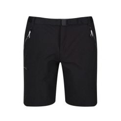 Shorty Męskie Rozciągliwa Xert III. Czarne szorty męskie Regatta, bez wzorów, sportowe. Za 108.99 zł.