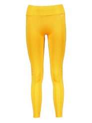 Gymshark Legginsy sportowe "Flawless" w kolorze żółtym rozmiar: XS. Żółte legginsy damskie Gymshark, xs, bez wzorów, z materiału. Za 70.24 zł.