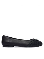 Caprice Baleriny 9-22102-46 Czarny. Czarne baleriny damskie Caprice, bez wzorów, ze skóry, bez obcasa. Za 266.99 zł.