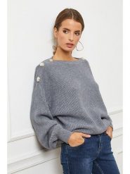 So Cachemire Sweter "Cornella" w kolorze szarym rozmiar: XL. Szare swetry klasyczne damskie So Cachemire, xl, z kaszmiru, bez kołnierzyka. Za 226.77 zł.