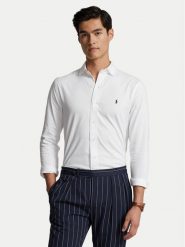 Polo Ralph Lauren Koszula 710899386001 Biały Slim Fit. Białe koszule męskie Polo Ralph Lauren, l, bez wzorów, z bawełny, bez kołnierzyka, bez ramiączek. Za 559.99 zł.