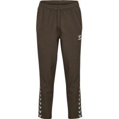 Spodnie Hummel Root. Brązowe spodnie sportowe damskie HUMMEL, xl, z materiału, na fitness i siłownię. Za 277.50 zł.