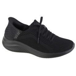 Buty sportowe Sneakersy damskie, Skechers Slip-Ins Ultra Flex 3.0 - Brilliant. Czarne buty sportowe na co dzień damskie Skechers, bez wzorów, z materiału, trekkingowe. Za 449.00 zł.