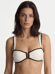 KARL LAGERFELD Góra od bikini B2W46022 Beżowy jasny. Brązowe bikini damskie Karl Lagerfeld, bez wzorów. Za 339.99 zł.