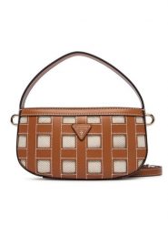 Guess Torebka Frankie Mini HWWG97 36770 Brązowy. Brązowe torebki klasyczne damskie Guess, z aplikacjami, ze skóry, bez dodatków. Za 544.99 zł.