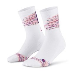 Krótkie skarpety kompresyjne Paris Vibes 80's męskie CEP. Białe skarpetki męskie CEP, bez wzorów. Za 74.00 zł.