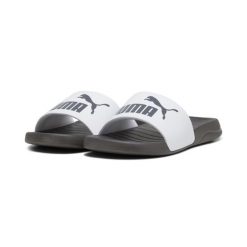 Klapki Popcat 20 PUMA White Dark Coal Gray. Białe klapki damskie Puma, bez wzorów, bez obcasa. Za 134.00 zł.